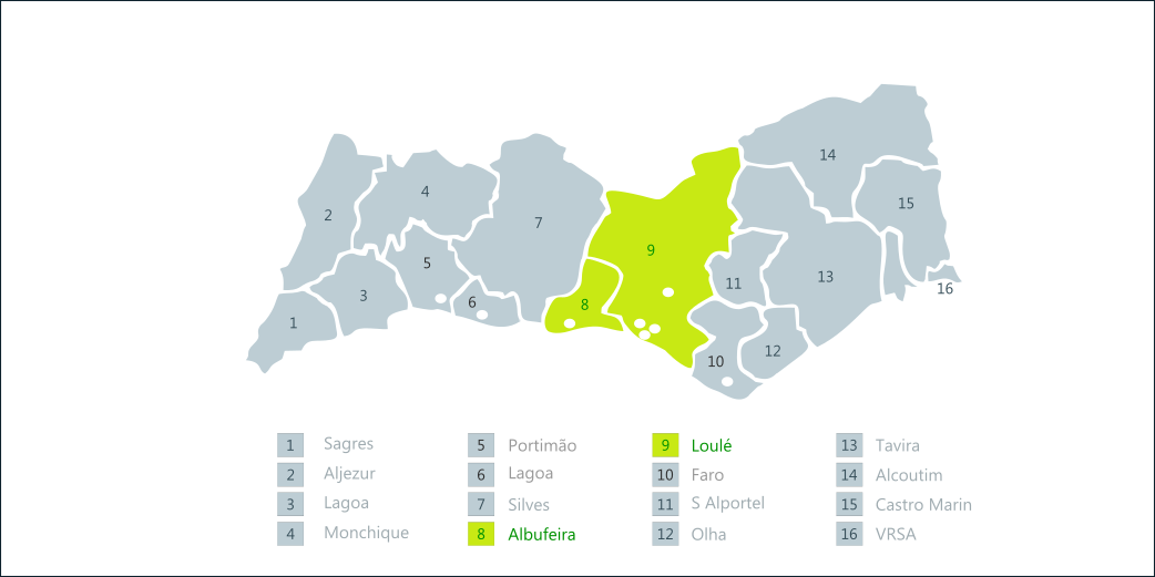 maps business algarve